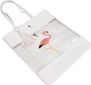 VANZACK Flamingo Shoulder Bag Portable Tote Leather Handbag Fashion Pattern Durable Use