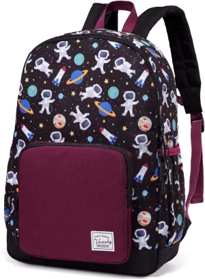 VASCHY Kids backpacks, Cute Lightweight Water Resistant Preschool Backpack for Boys and Girls Chest Strap