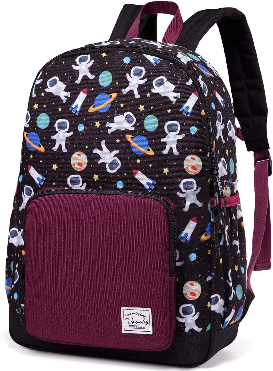 VASCHY Kids backpacks, Cute Lightweight Water Resistant Preschool Backpack for Boys and Girls Chest Strap