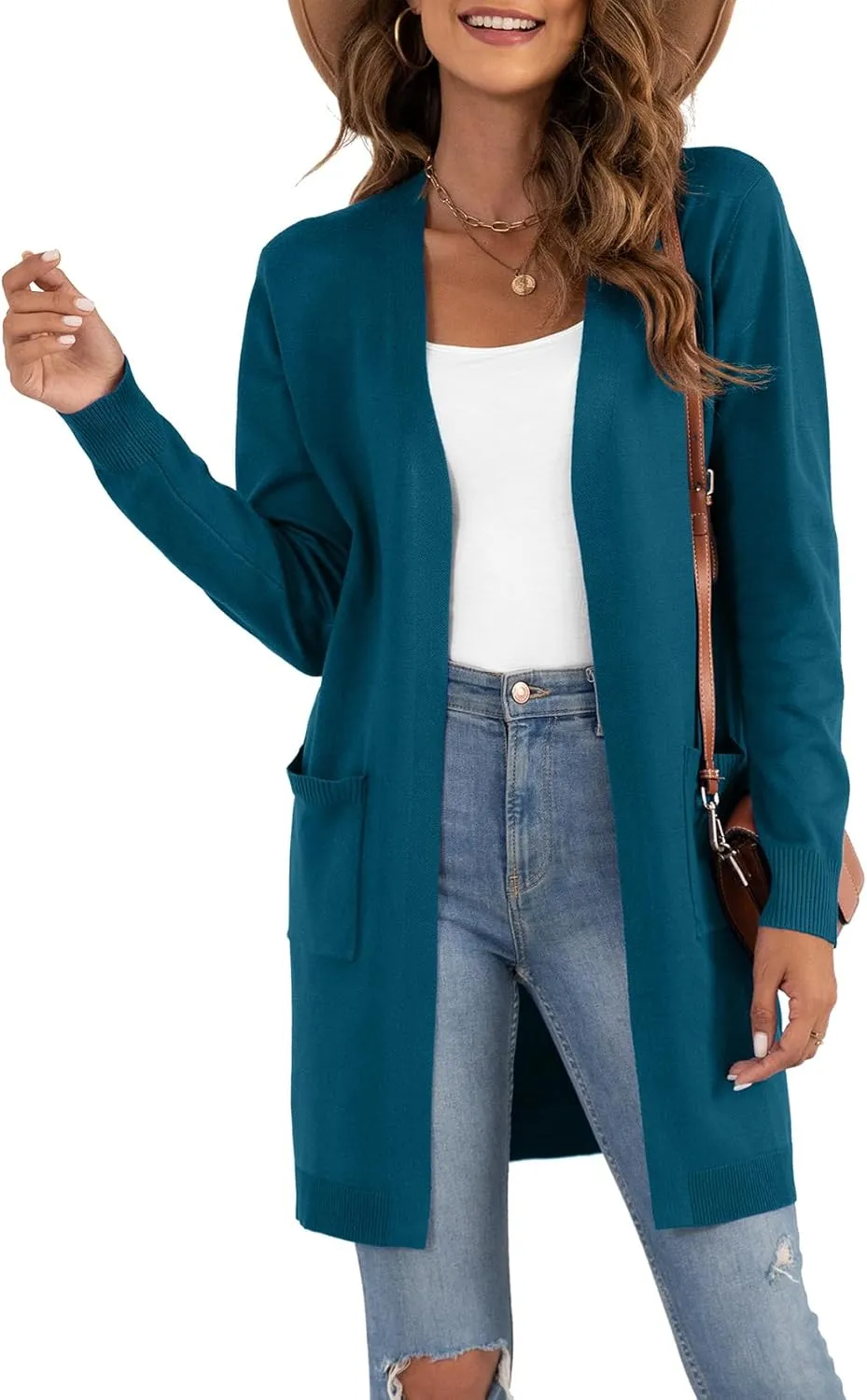 VIISHOW Women's Classic Cardigans Long Sleeve Open Front Casual Knit Cardigan Sweaters Coat Soft Outwear