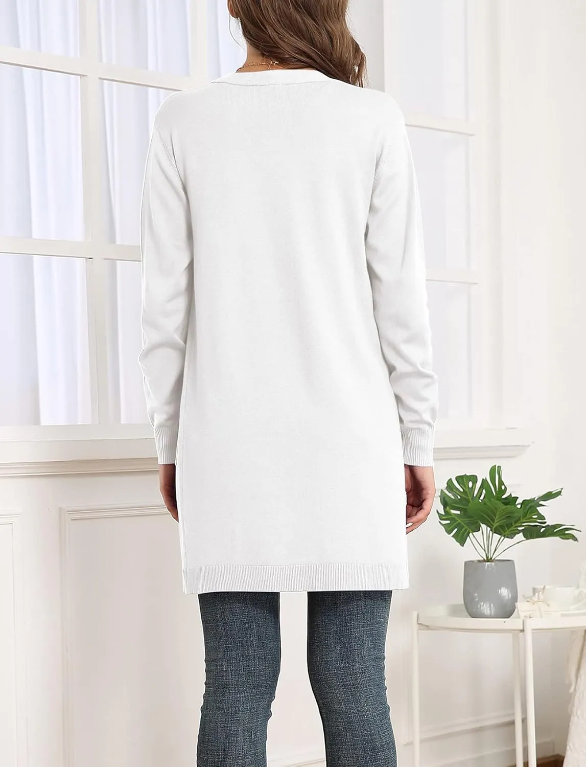 VIISHOW Women's Classic Cardigans Long Sleeve Open Front Casual Knit Cardigan Sweaters Coat Soft Outwear