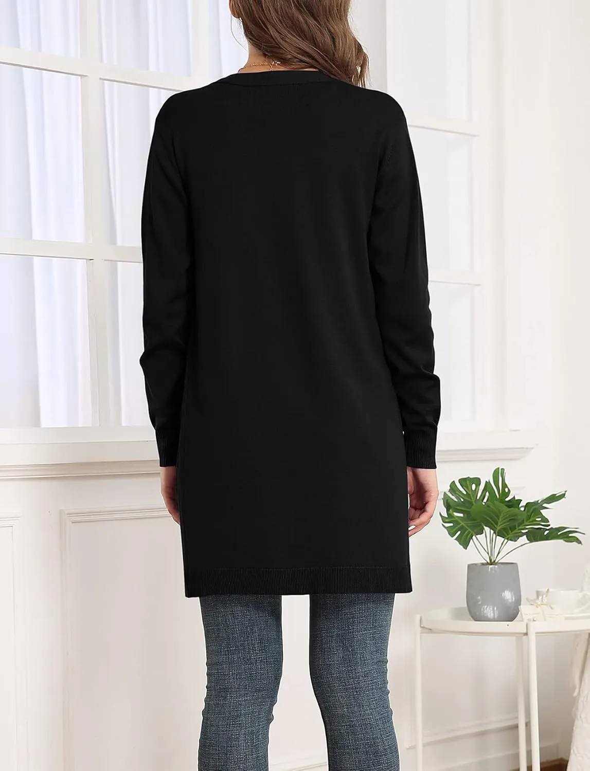 VIISHOW Women's Classic Cardigans Long Sleeve Open Front Casual Knit Cardigan Sweaters Coat Soft Outwear