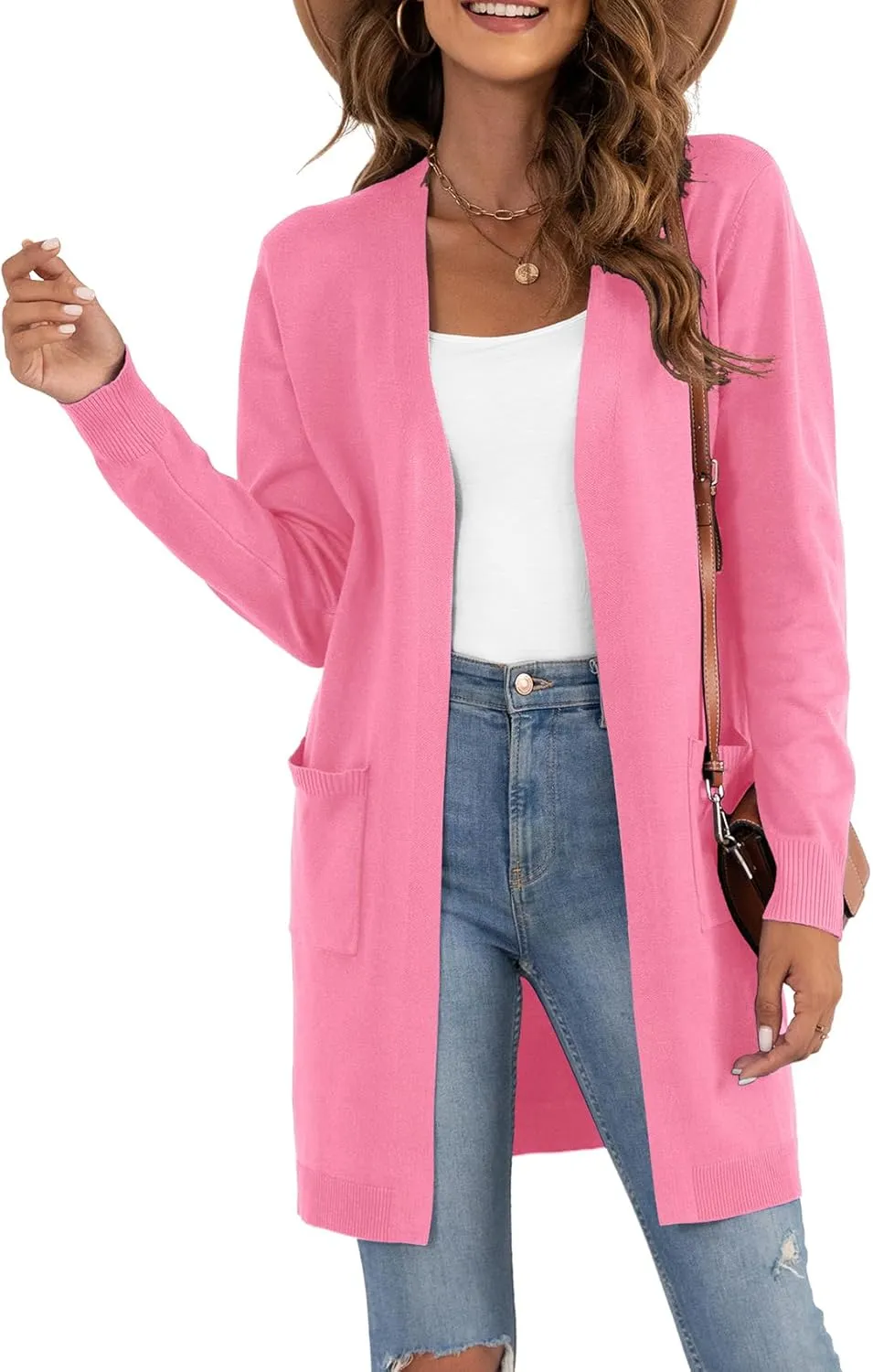 VIISHOW Women's Classic Cardigans Long Sleeve Open Front Casual Knit Cardigan Sweaters Coat Soft Outwear