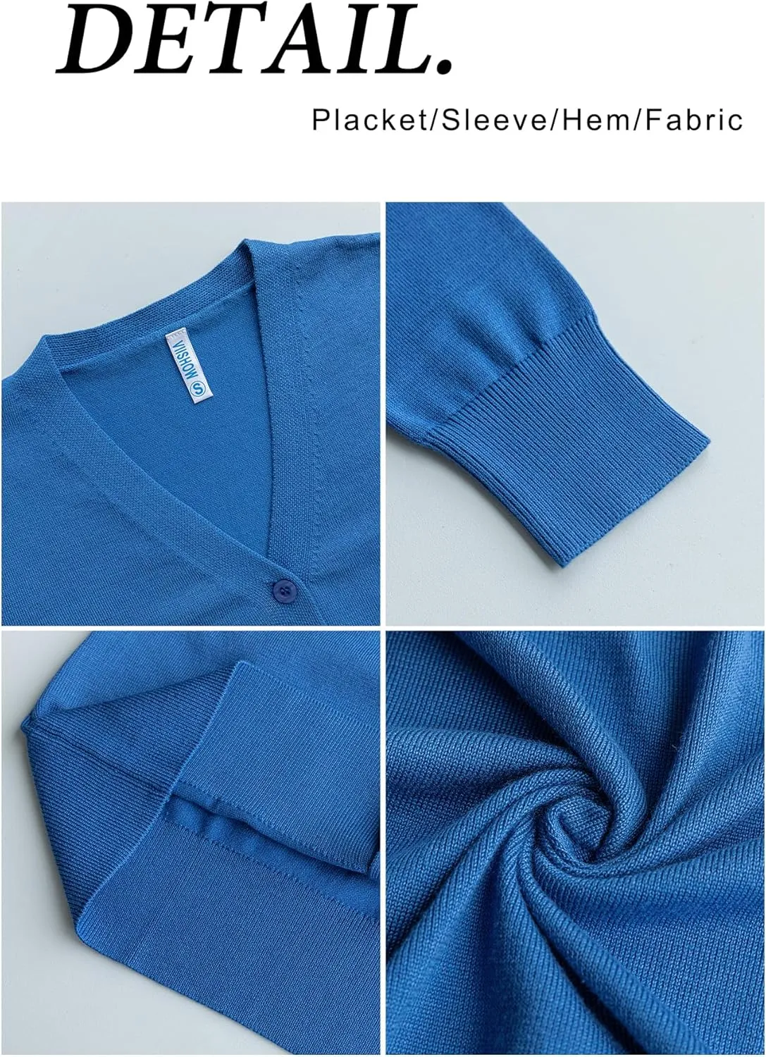 VIISHOW Women's V Neck Button Down Knitwear Long Sleeve Soft Basic Knit Cardigan Sweater