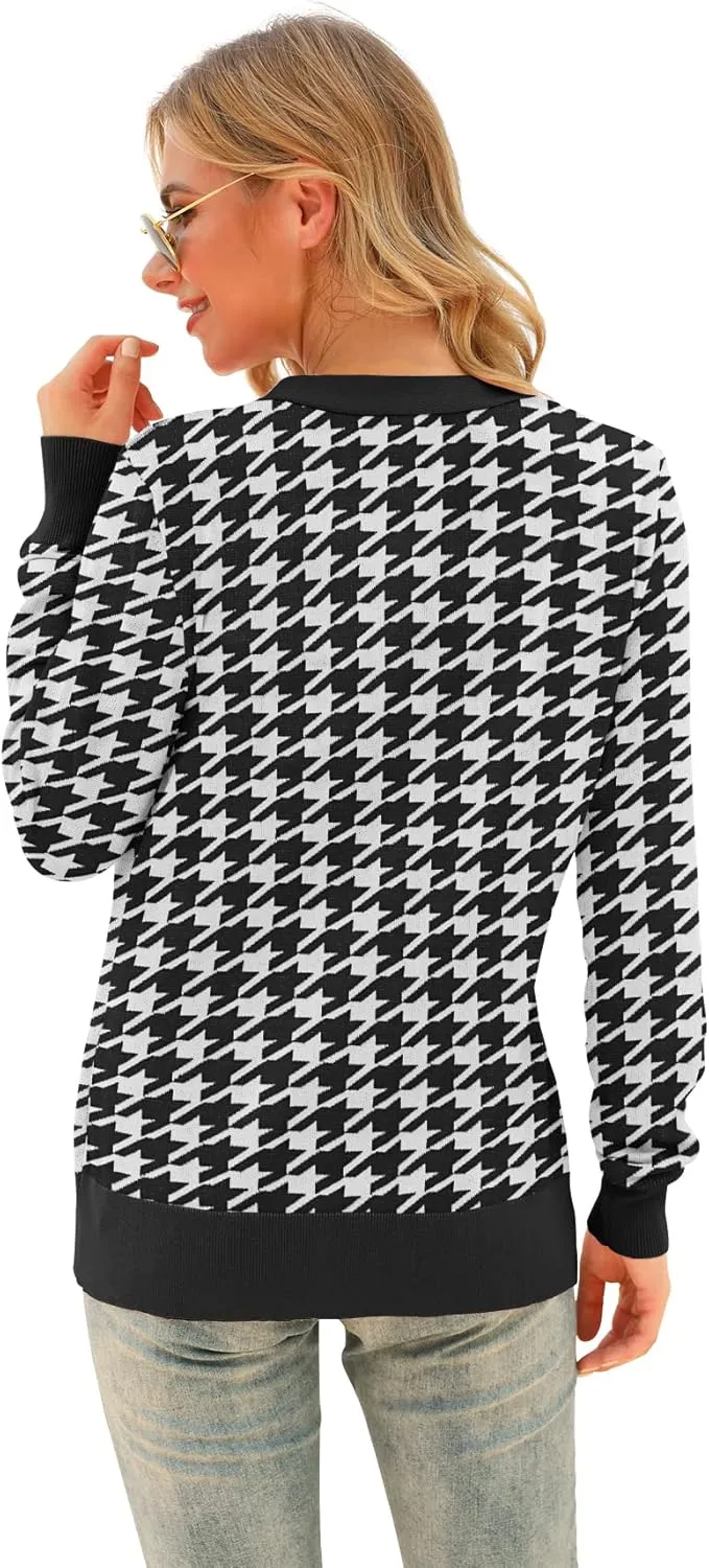 VIISHOW Women's V Neck Button Down Knitwear Long Sleeve Soft Basic Knit Cardigan Sweater