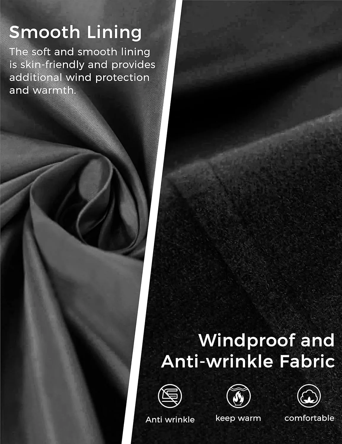 wantdo Women's Double Breasted Pea Coat Winter Mid-Long Trench Coat with Belt