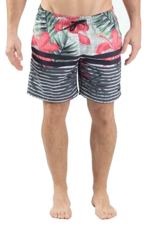 Wave Life Men's Canvas Floral 17" Elastic Waist Size 36 Volley Boardshorts