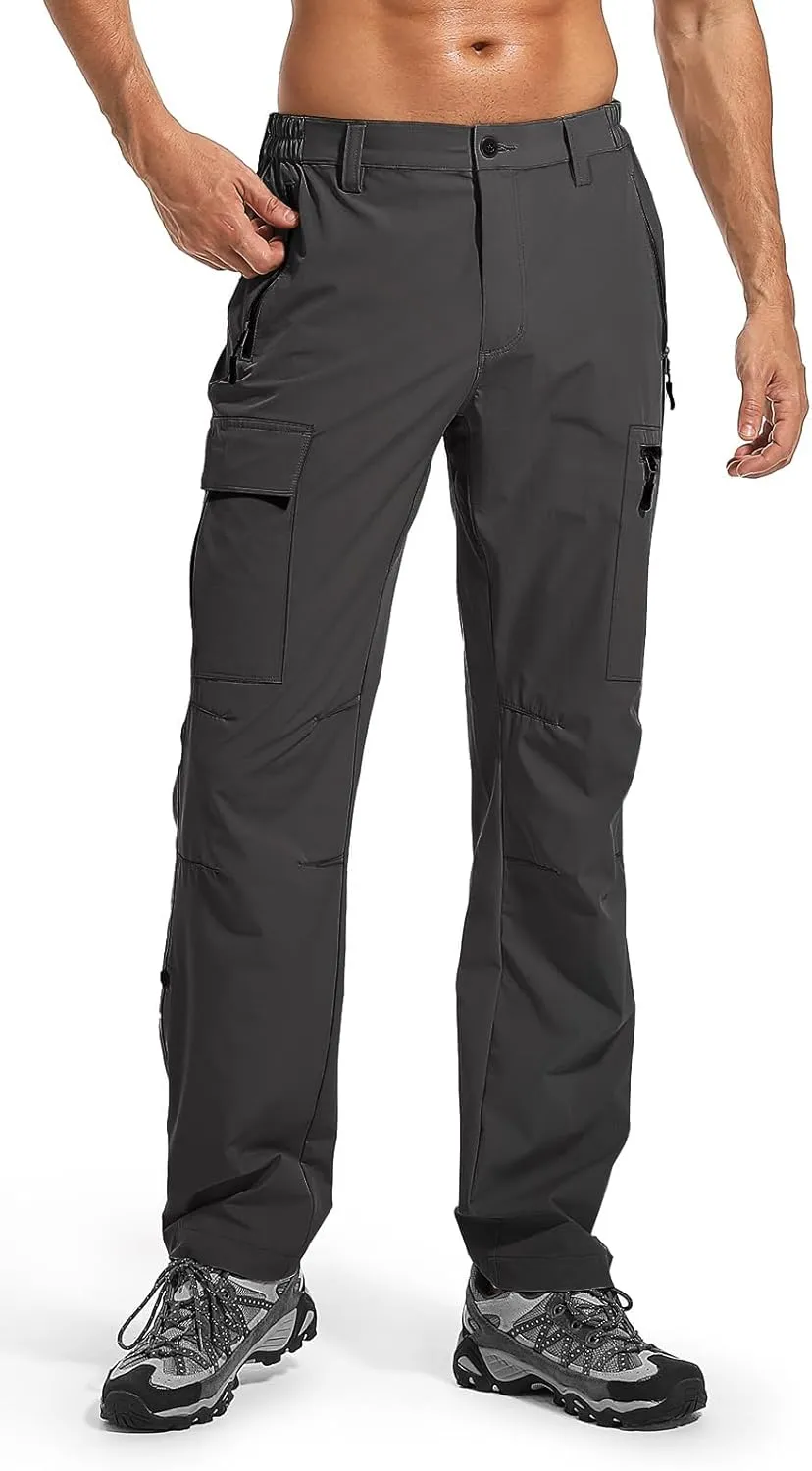 Wespornow Men's-Hiking-Pants Lightweight Water Resistant Quick Dry Outdoor Pants for Fishing Travel Camping