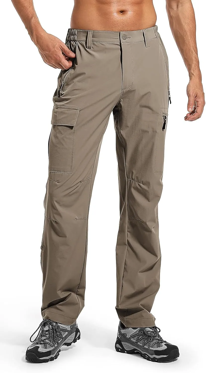 Wespornow Men's-Hiking-Pants Lightweight Water Resistant Quick Dry Outdoor Pants for Fishing Travel Camping