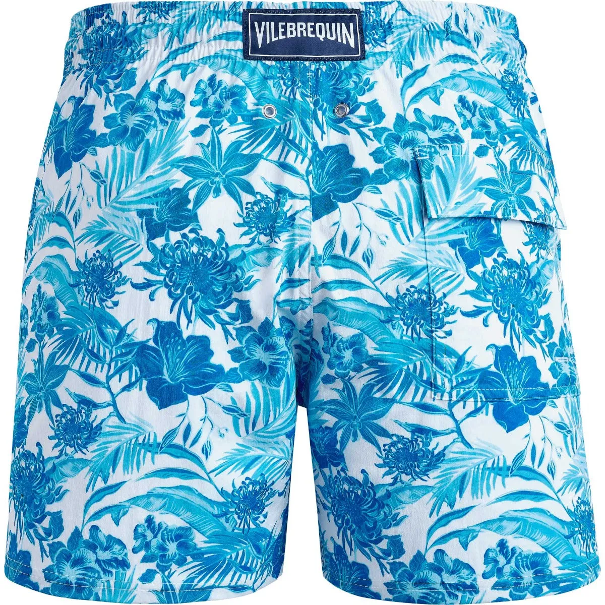 White ‘Tahiti Flowers’ Moorise Swim Trunks