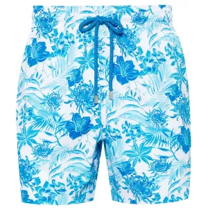 White ‘Tahiti Flowers’ Moorise Swim Trunks