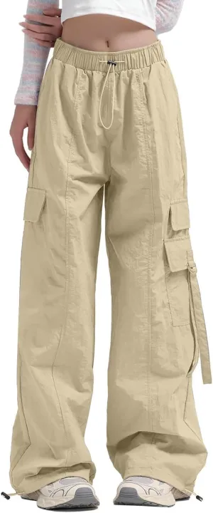 Wide Leg Pants for Women Winter Stretchy Vacation Pants with Pockets Straight Leg Water Resistant
