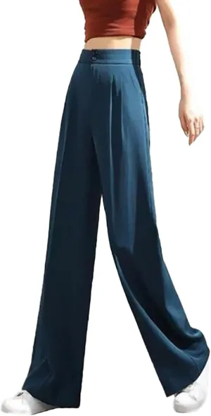 Wide Leg Pants for Women Winter Stretchy Vacation Pants with Pockets Straight Leg Water Resistant