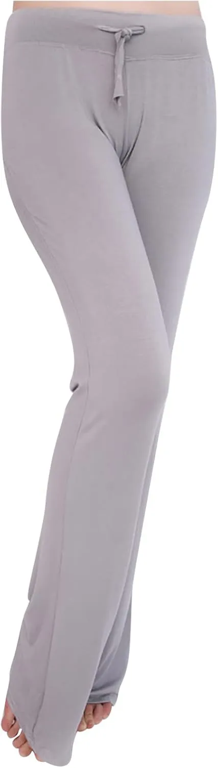 Wide Leg Yoga Pants Women Drawstring High Waist Tummy Control Lounge Trouser Bootcut Comfy Pants Gym Workout Leggings
