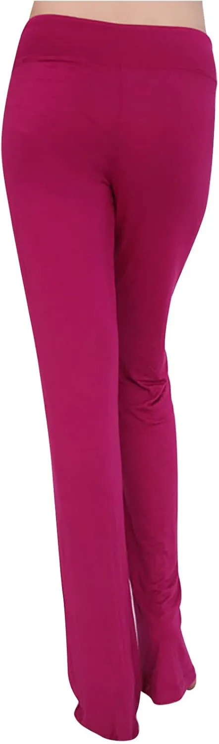 Wide Leg Yoga Pants Women Drawstring High Waist Tummy Control Lounge Trouser Bootcut Comfy Pants Gym Workout Leggings
