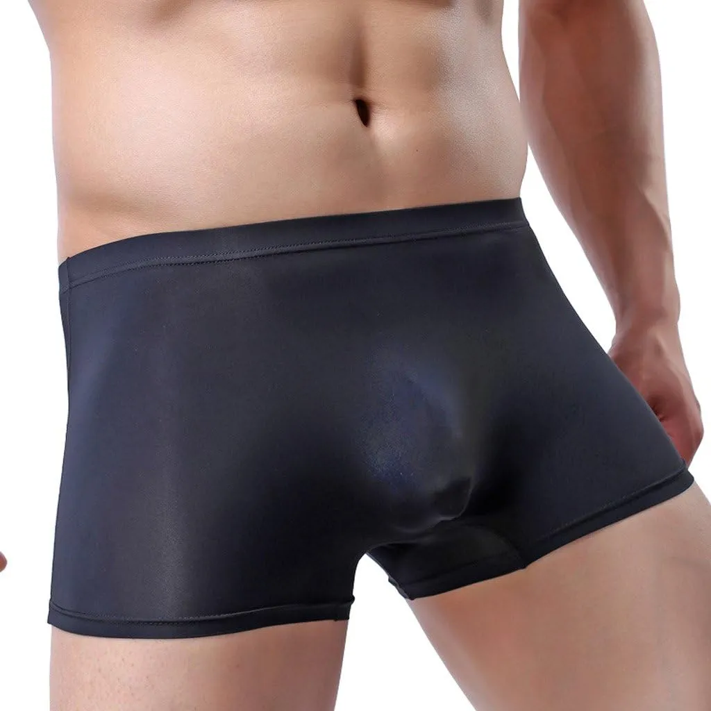 WINDAY Men Briefs Breathable Ice Silk Boxer Bikinis and Briefs N05