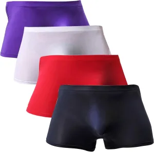 WINDAY Men Briefs Breathable Ice Silk Boxer Bikinis and Briefs N05