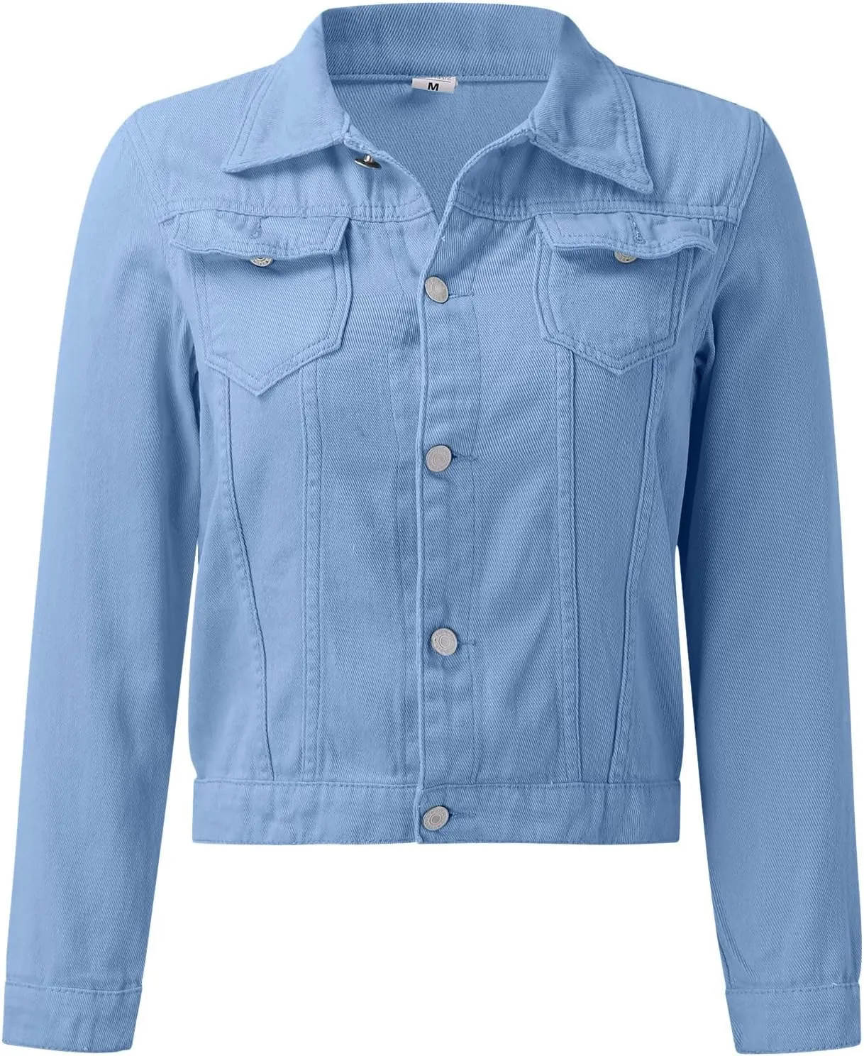 Women Military Anorak Jackets Zip Up Snap Buttons Parka Utility Coats Outwear Cargo Jacket with Pocket
