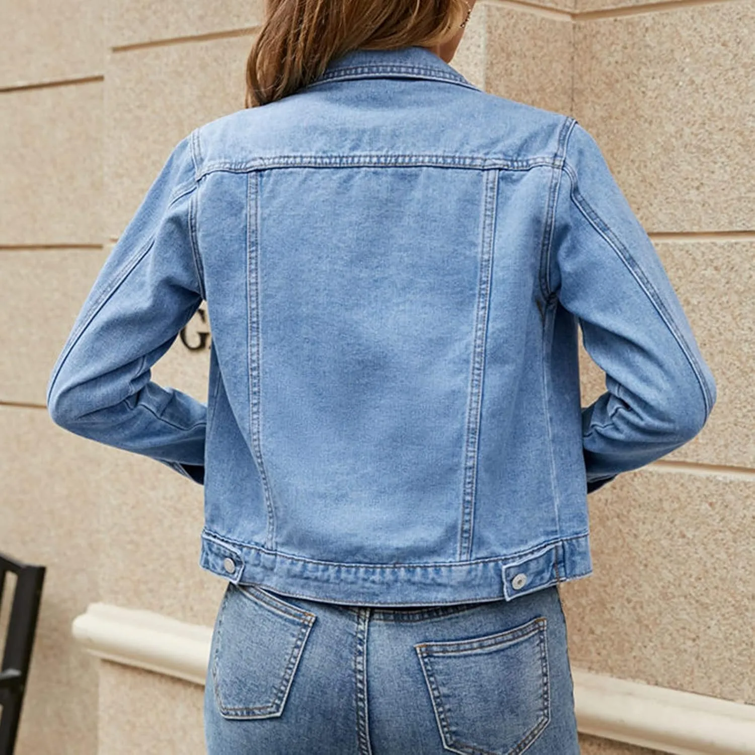 Women Military Anorak Jackets Zip Up Snap Buttons Parka Utility Coats Outwear Cargo Jacket with Pocket