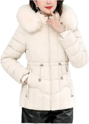 Women Winter Down Jacket Parkas Fashion Warm Cotton Padded Coat Short Overcoat Hooded Overwear Tops