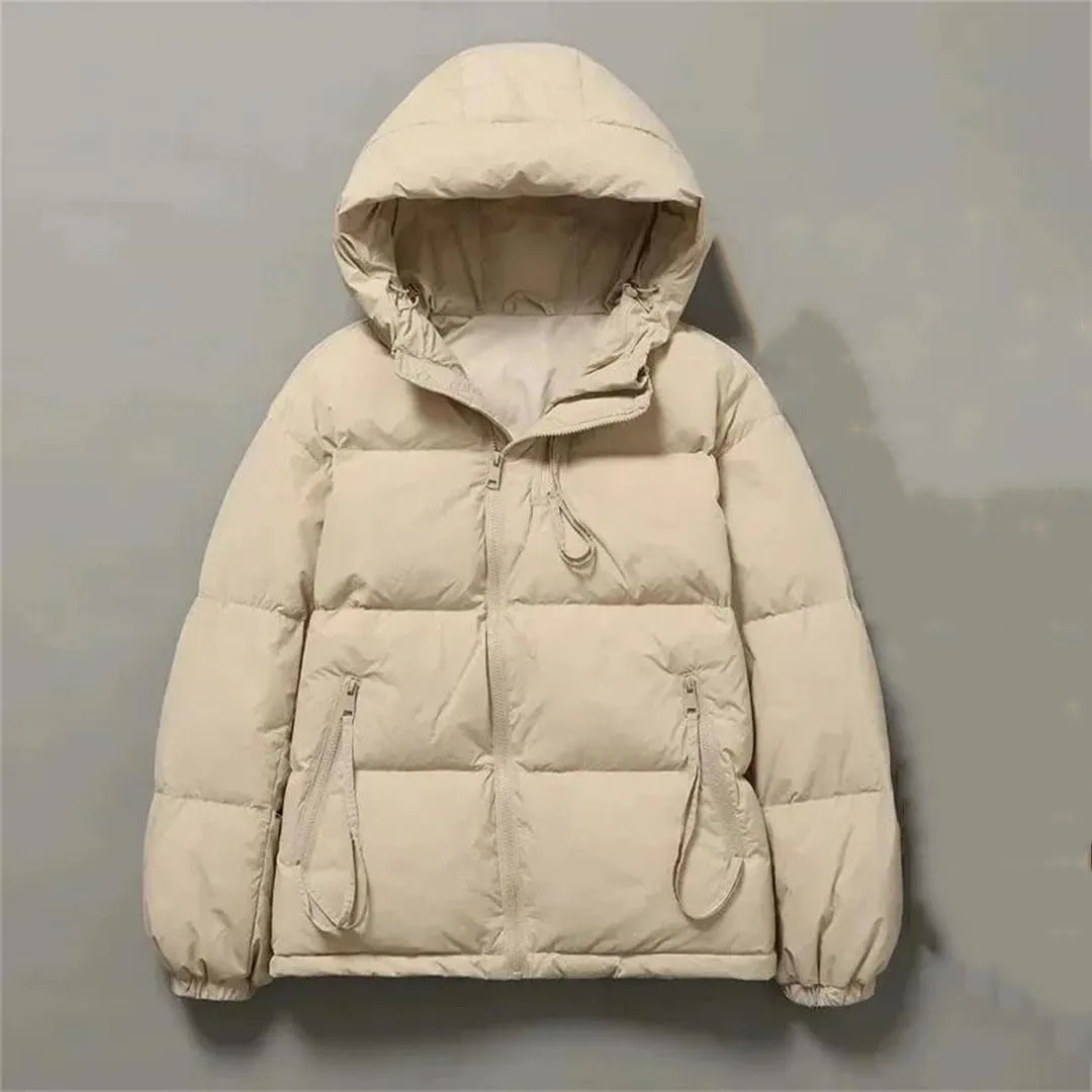 Women Winter Jacket Casual Hooded Cotton Coats Thicken Warm Down Cotton Parkas Zipper Padded Outwear Tops