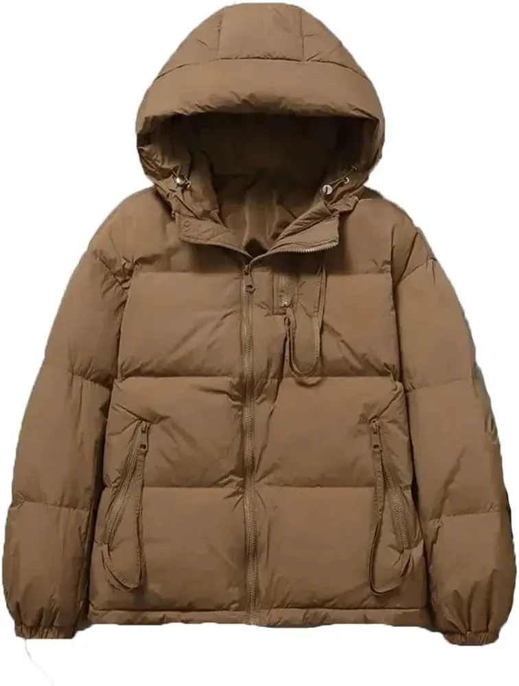 Women Winter Jacket Casual Hooded Cotton Coats Thicken Warm Down Cotton Parkas Zipper Padded Outwear Tops