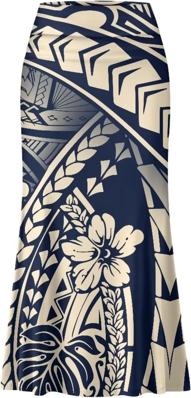 Womens Bohemian Skirts High Waist Skirt with Zipper Lightweight Soft Long Maxi Skirts Summer Fashion