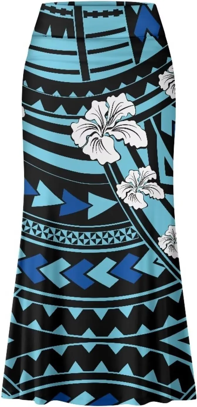 Womens Bohemian Skirts High Waist Skirt with Zipper Lightweight Soft Long Maxi Skirts Summer Fashion