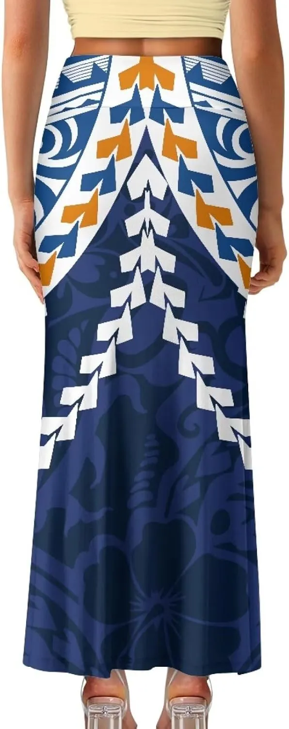 Womens Bohemian Skirts High Waist Skirt with Zipper Lightweight Soft Long Maxi Skirts Summer Fashion