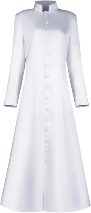 Women's Cassock Minister Robe for Clergy & Priest - Roman Choir Cassock & Church Robe