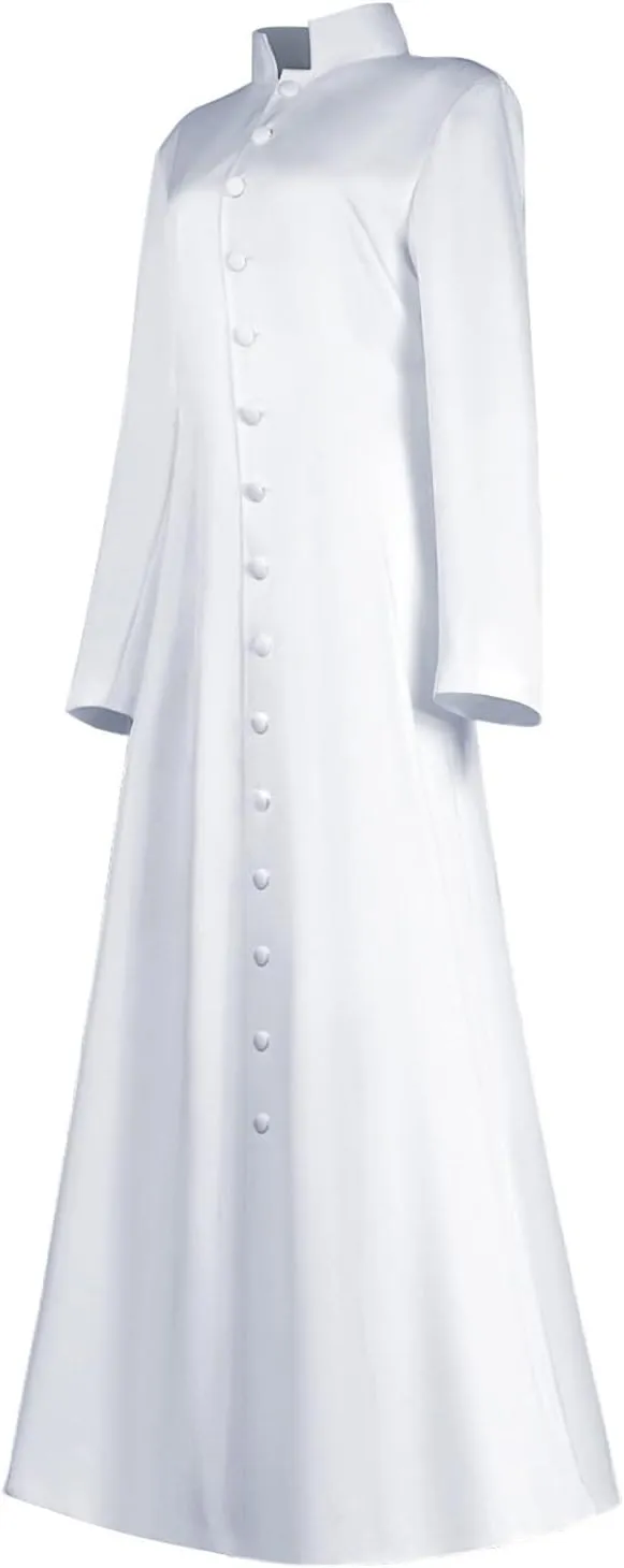 Women's Cassock Minister Robe for Clergy & Priest - Roman Choir Cassock & Church Robe