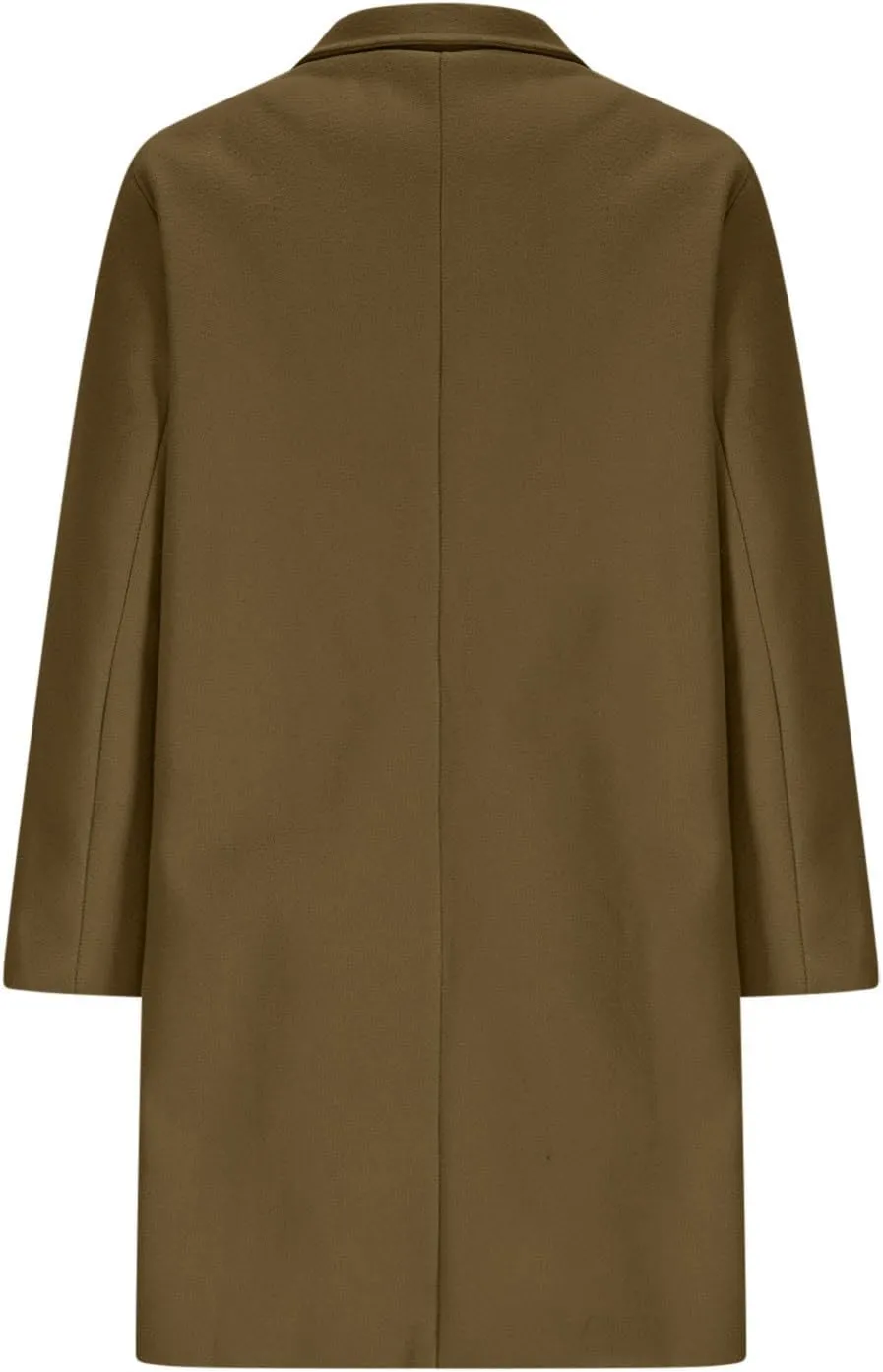 Womens Coats Classic Wool Blend Peacoat Stand Collar Zip up Trench Coats Winter Soild Mid Blazers Lounge Pea Coats