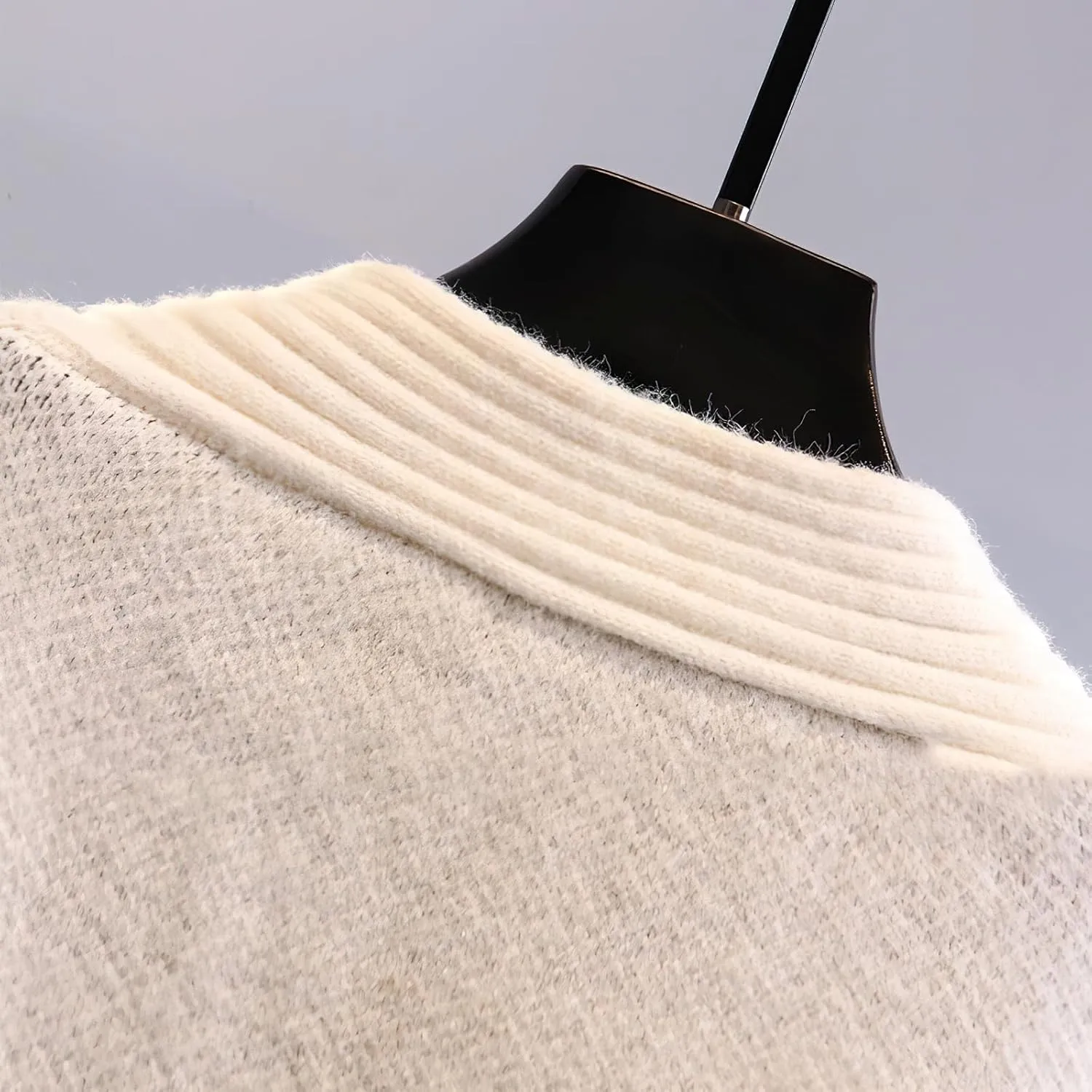 Womens Cute Embroidery Cartoon Duck Cable Knit Cardigans Sweater Button Down Slouchy Wool Blend Coat