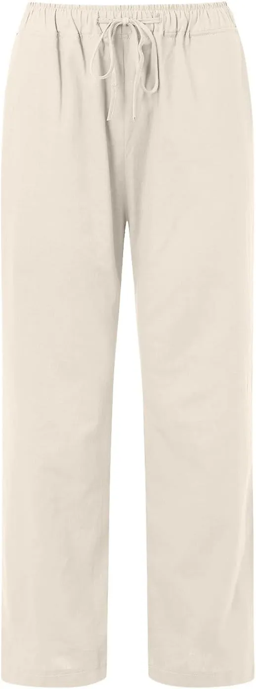 Women's Fleece Lined Pants Winter Active Vacation Trousers with Pockets Water Resistant Straight Leg