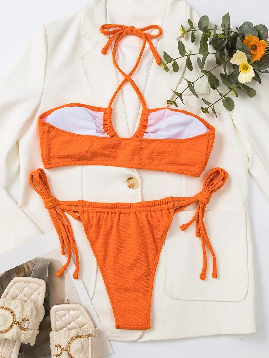 Women's GFIT Cutout Bikini Set - Two-Piece Swimwear for Beach & Pool