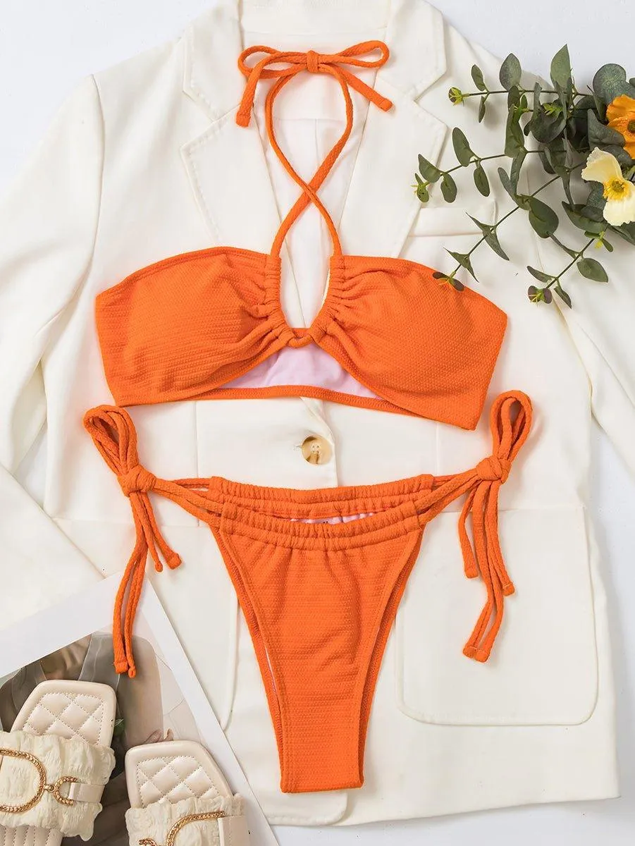 Women's GFIT Cutout Bikini Set - Two-Piece Swimwear for Beach & Pool