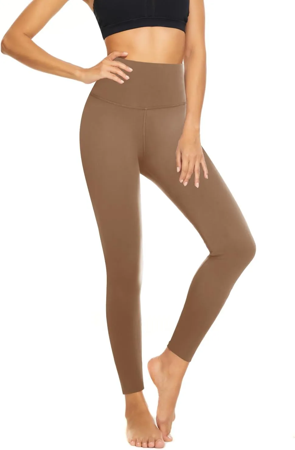 Women's High Waisted Yoga Leggings - Buttery Soft Tummy Control Workout Tights for Gym, Running & Athletic Wear
