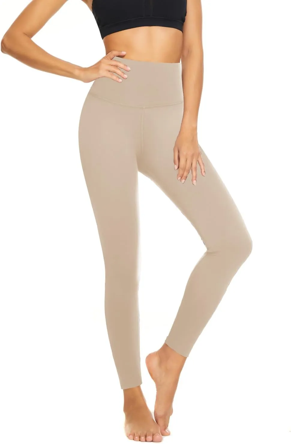 Women's High Waisted Yoga Leggings - Buttery Soft Tummy Control Workout Tights for Gym, Running & Athletic Wear