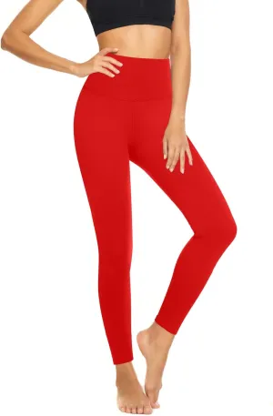 Women's High Waisted Yoga Leggings - Buttery Soft Tummy Control Workout Tights for Gym, Running & Athletic Wear