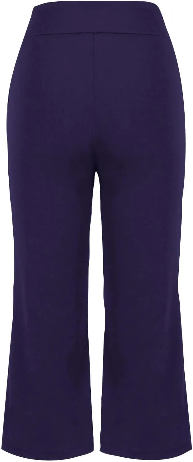 Womens Pants for Women Workout Gym Yoga High Cut Flared Wide Leg Plain Boot Cut Leg Summer Fall 2025