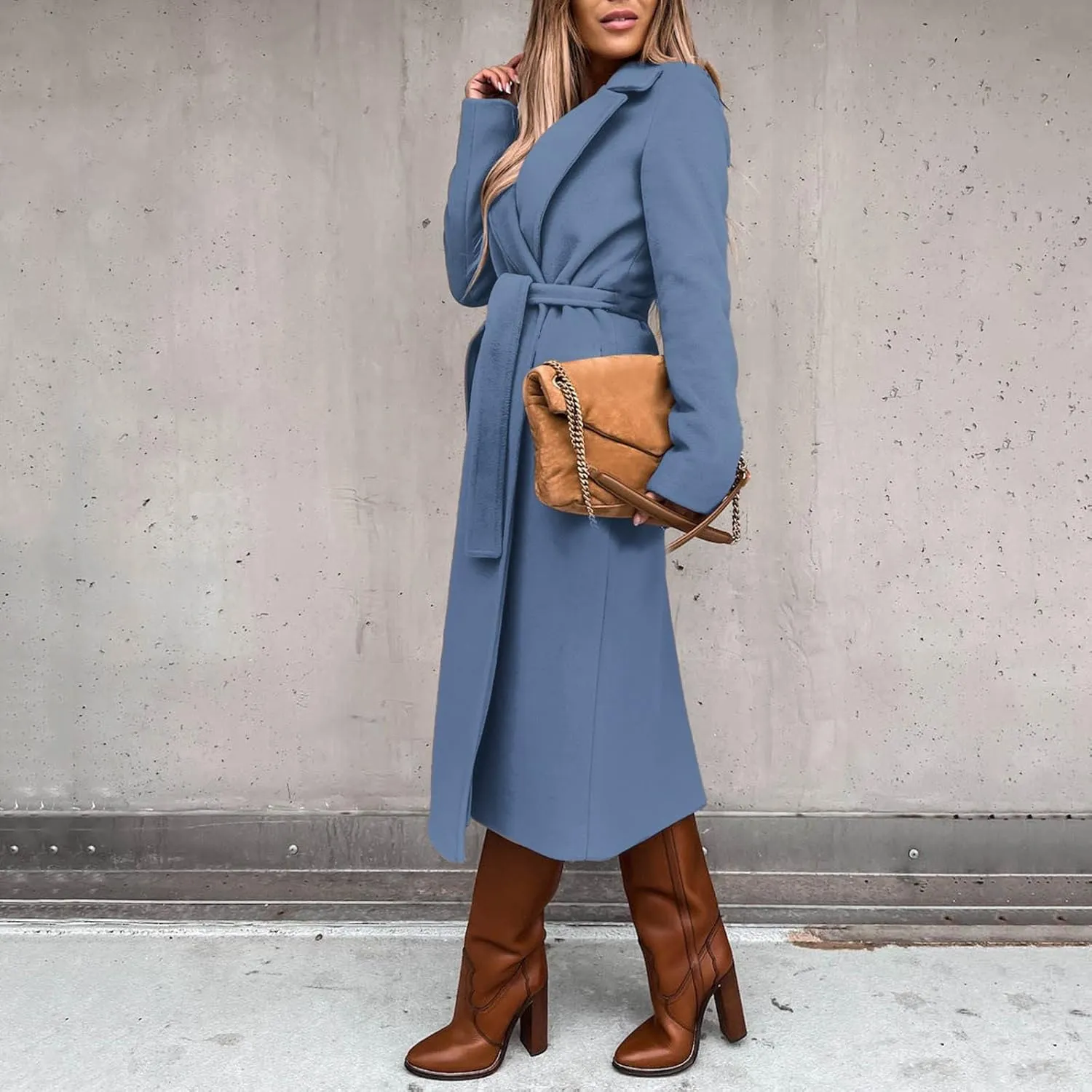 Womens Trench Coat Waterproow Jacket Loose Fitting Warm Winter Outwear Fashion Lapel Rain Trench Coat Women with