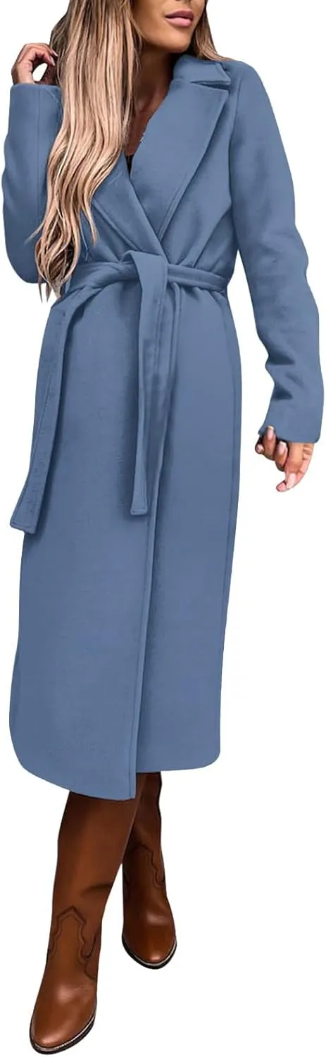 Womens Trench Coat Waterproow Jacket Loose Fitting Warm Winter Outwear Fashion Lapel Rain Trench Coat Women with
