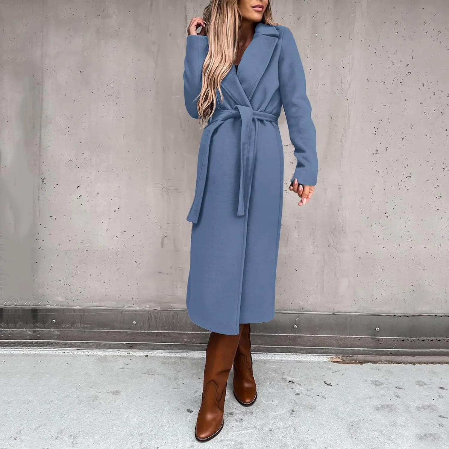 Womens Trench Coat Waterproow Jacket Loose Fitting Warm Winter Outwear Fashion Lapel Rain Trench Coat Women with