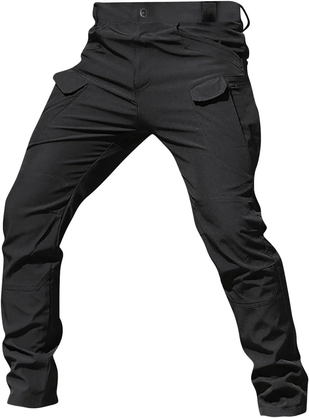 Work Cargo Pants for Men Slim Fit Waterproof Camping Hiking Pant Lightweight Flexcamo Tactical Pants Multi Pockets