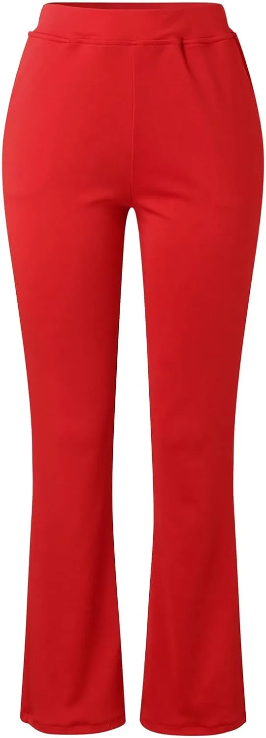 Work Pants for Women 2024 High Waist Stretch Soft Comfy Workout Yoga Pants Fashion Casual Business Trousers