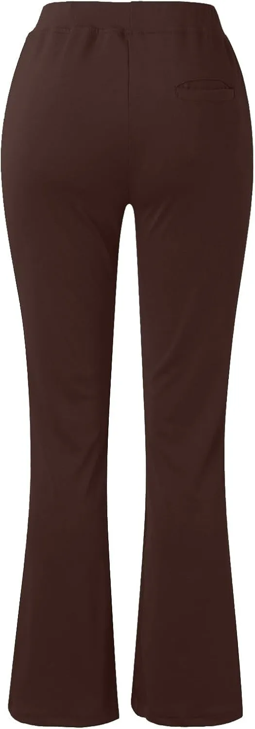 Work Pants Womens High Waisted Yoga Legging Dressy Casual 2025 Outfits Stretchy Workout Slacks Business Trousers