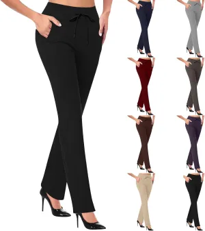 Work Pants Womens High Waisted Yoga Legging Dressy Casual 2025 Outfits Stretchy Workout Slacks Business Trousers
