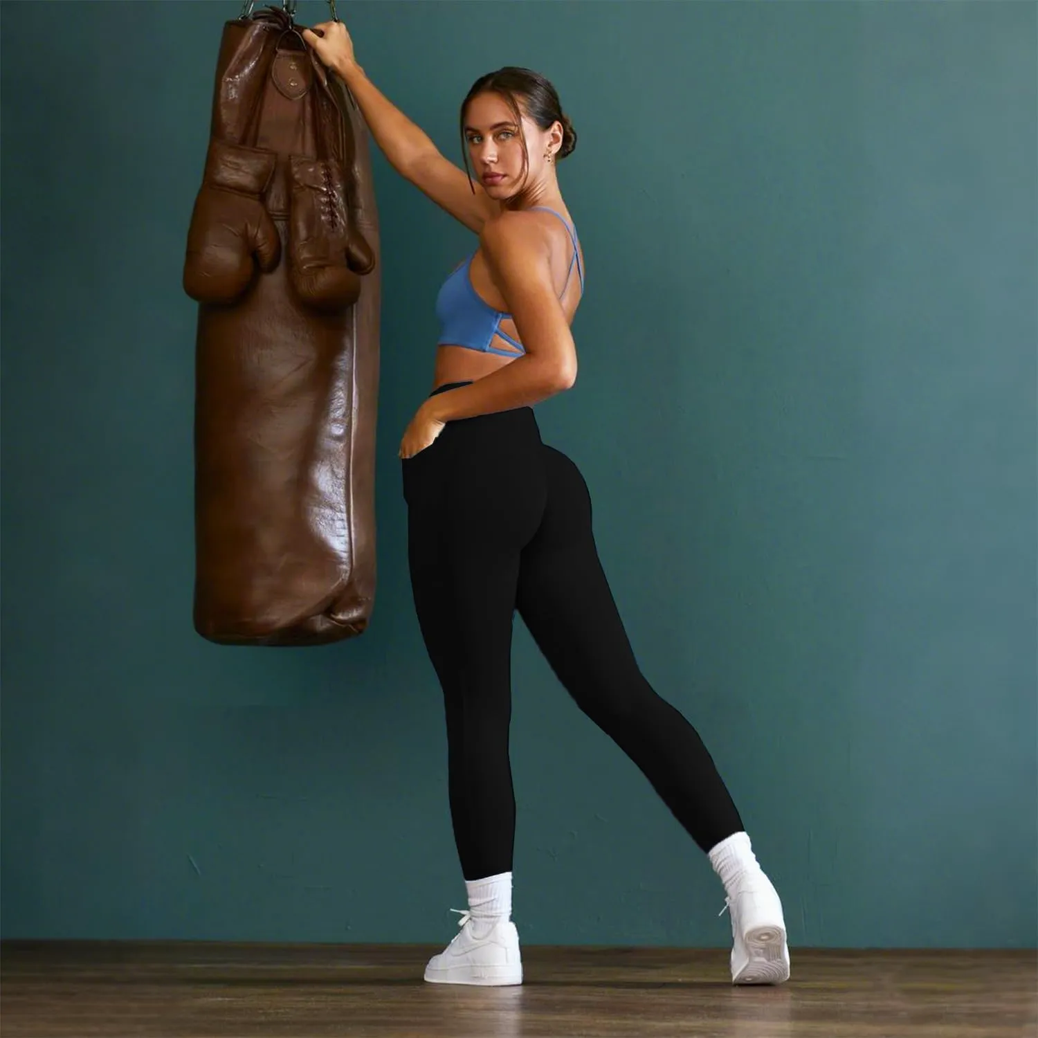 yeuG 7 Pack High Waisted Leggings for Women Tummy Control Soft Workout Yoga Pants Full Length & Capri