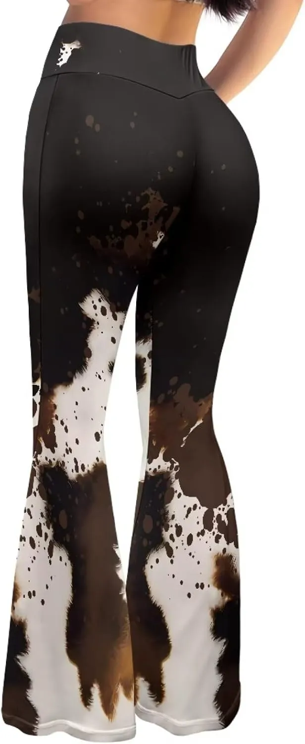 YEXIATODO Flared Yoga Pants for Women Bootleg Yoga Pants Bell Bottom Pants Soft Flared Leggings Hippie Pants Tights