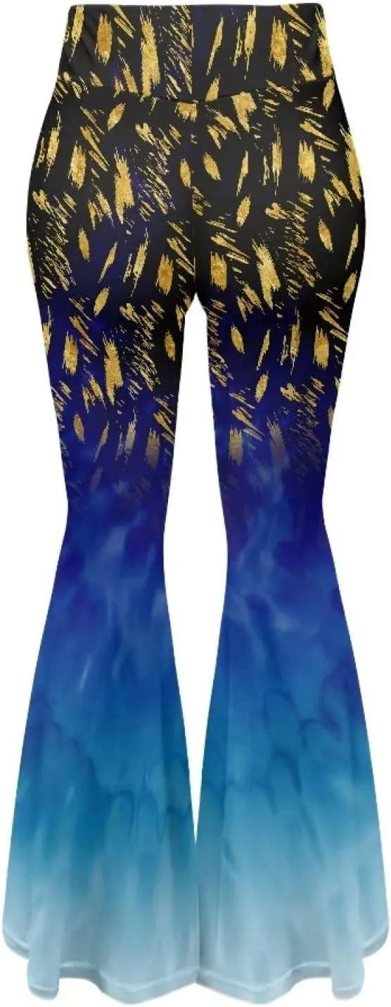YEXIATODO Flared Yoga Pants for Women Girls Bootleg Yoga Pants Bell Bottom Pants Soft Flared Leggings Hippie Pants Tights